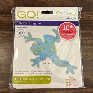 Accuquilt Go! Leaping Frog Die Cutter 55199 for Fabric New